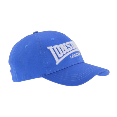 Blue 6 Panels Embroidery Fitted Baseball Caps,  Men/Women Outdoor Baseball Hat For Autumn/Winter