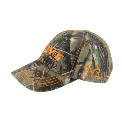 6 Panel Camoflage Embriodery Baseball Caps, Unisex Low Profile Adjustable Hunting Hats